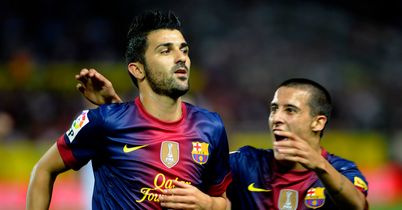 David Villa: Reached landmark goal on Wednesday night